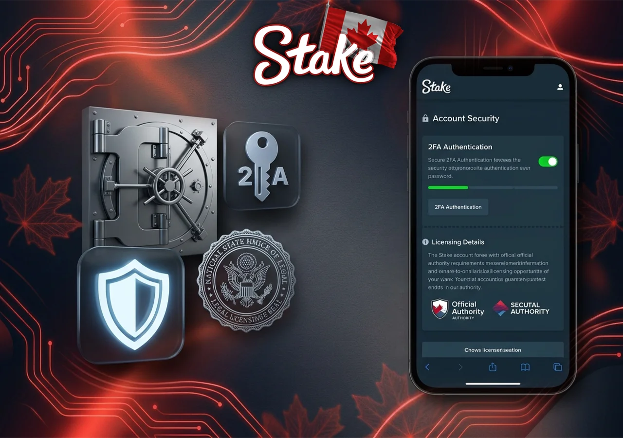 Official regulation by Stake guarantees advanced data encryption and strict player safety.